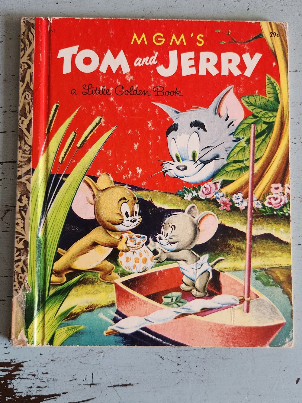 MGM's Tom and Jerry Little Golden Book - Red Cover